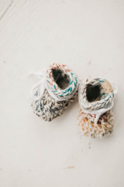 'Rainbow Baby' Leather Slippers // Baby