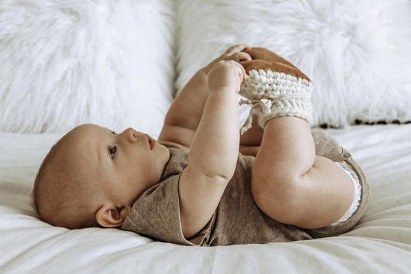 Crochet Pattern: Infant Leather Slippers - Digital Download