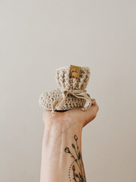 'Linen' Slippers // Baby // Made to Order