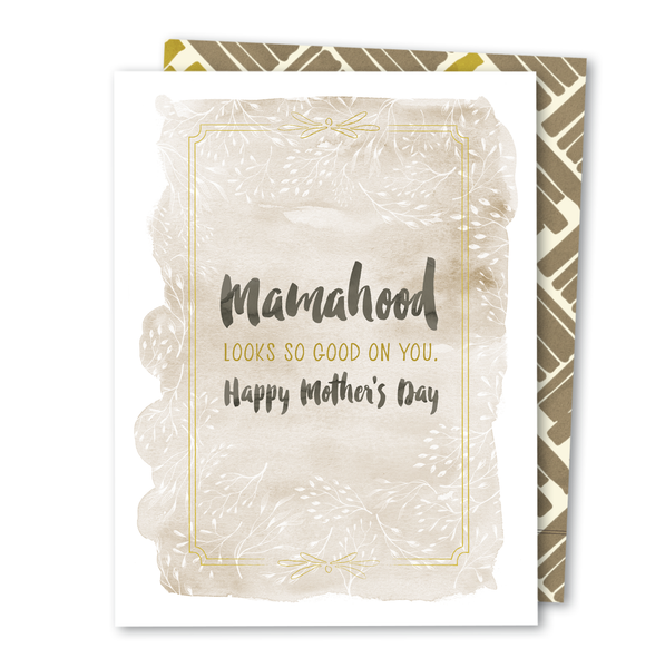 'Mamahood' Mother's Day Noble Greeting Card