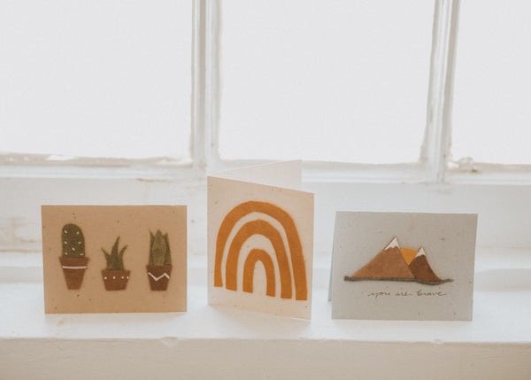 'Succulents' - Handmade Seed Cards