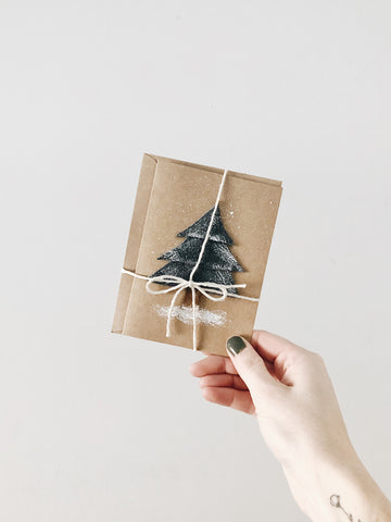 'Christmas Tree' - Handmade Holiday Cards