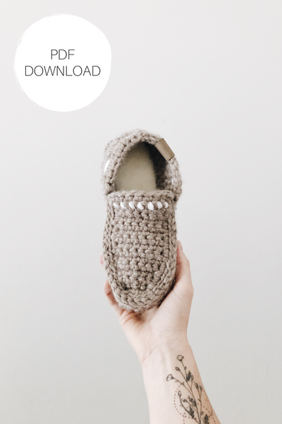 NEW: Crochet Pattern: Adult Leather Loafers - Digital Download