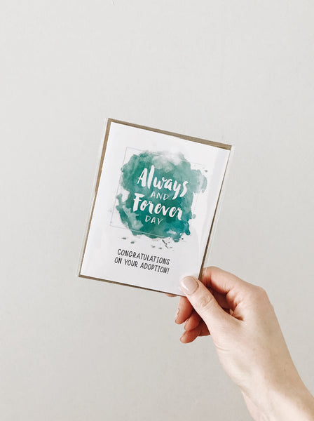 'Always & Forever Day' Adoption Noble Greeting Card