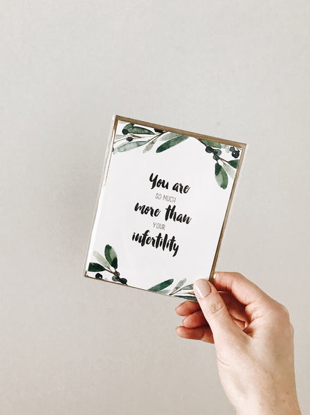 'So Much More' Infertility Noble Greeting Card