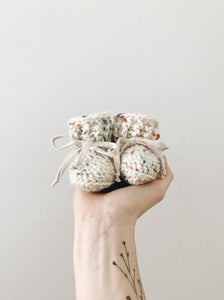 'Classic Rainbow Sprinkle' Slippers // 6-12m // RTS