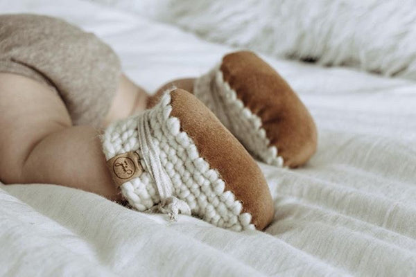 Crochet Pattern: Infant Leather Slippers - Digital Download