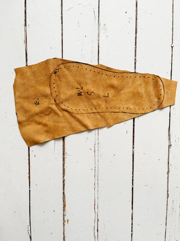 Leather Suede Piece - 16 inches - DIY Supplies