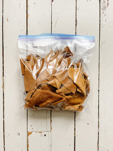 Bag of Leather Scraps - DIY Supplies