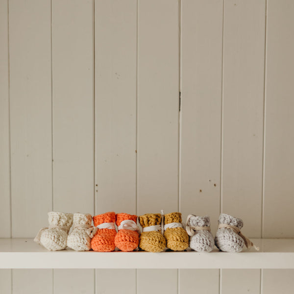 SS20 'Mist Cotton' Slippers // Preemie // RTS