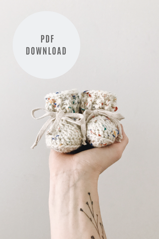 Crochet Pattern: Classic Booties - Digital Download